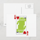 Android of Hearts Briefkaart (Voorkant / Achterkant)