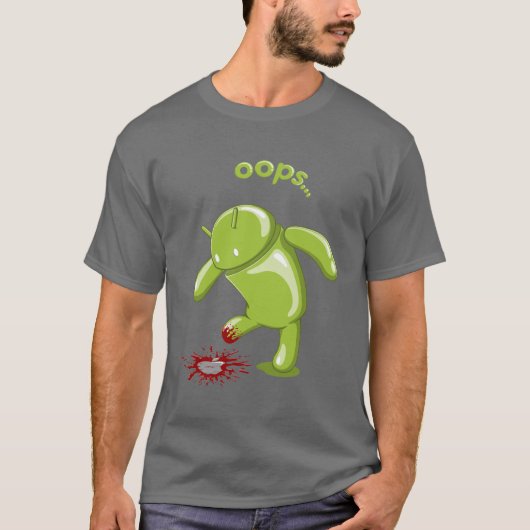 Android Oops T-shirt (Voorkant)