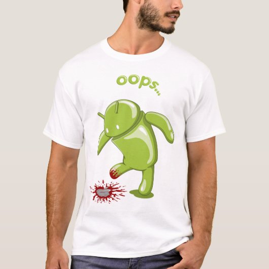 Android Oops T-shirt (Voorkant)