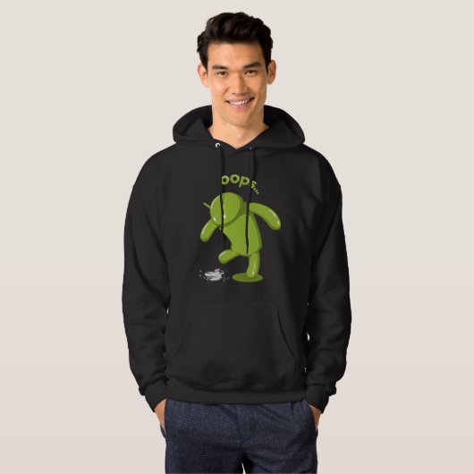 Android Oops V.2 Hoodie (Voorkant volledig)