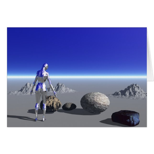 Android op de Blauwe Planet (Voorkant Horizontaal)