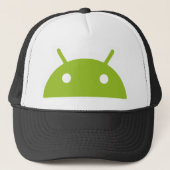 Android Peeking Trucker Hat Trucker Pet (Voorkant)