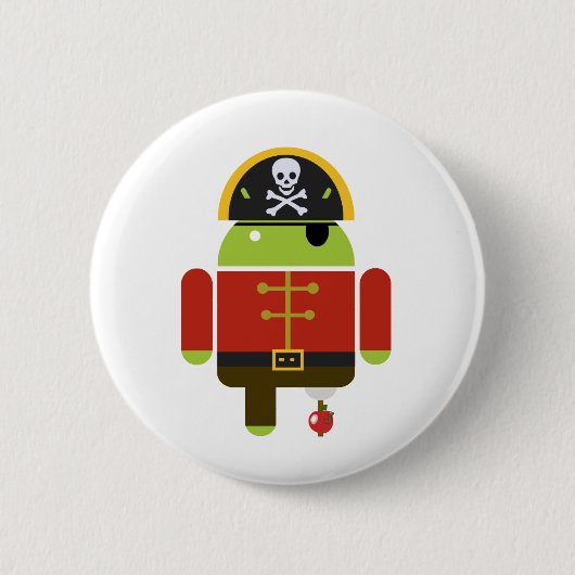 Android Pirate - Andy Ronde Button 5,7 Cm (Voorkant)