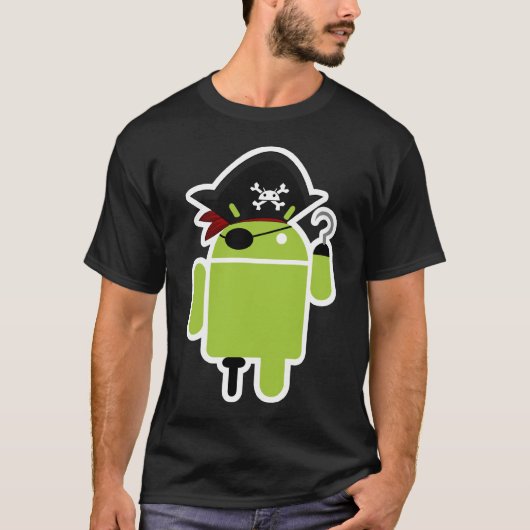 Android Pirate T-shirt (Voorkant)