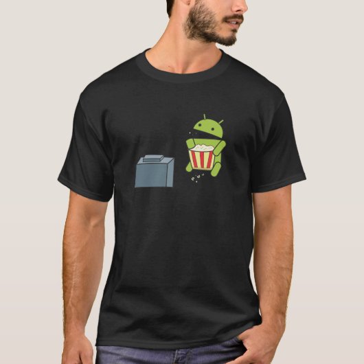Android Popcorn T-shirt (Voorkant)