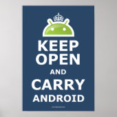 Android-Poster open houden en dragen Poster (Voorkant)