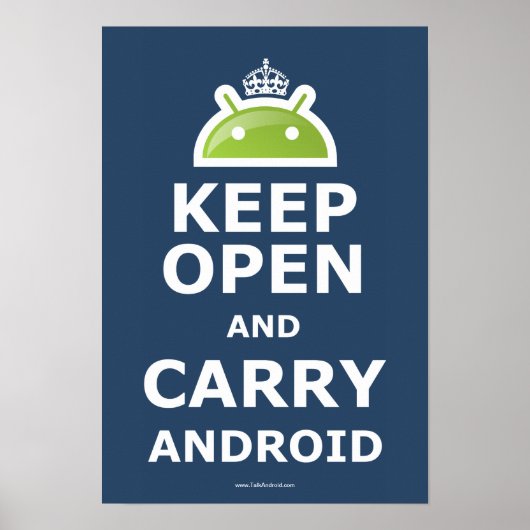Android-Poster open houden en dragen Poster (Voorkant)