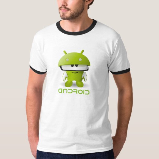 Android Retro-stijl T-shirt (Voorkant)