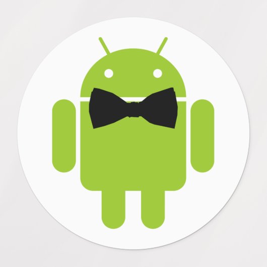 Android Robot Bow Stropdas Formal Labels (Design 1)