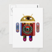 ANDROID-robot Briefkaart (Voorkant / Achterkant)