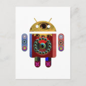 ANDROID-robot Briefkaart (Voorkant)