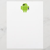 Android Robot Icon als piraat (Voorkant)