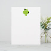 Android Robot Icon als piraat (Staand voorkant)