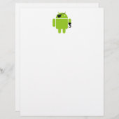 Android Robot Icon als piraat (Voorkant / Achterkant)