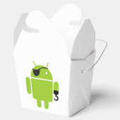 Android Robot Icon als piraat Bedankdoosjes (Geopend)