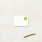 Android Robot Icon als piraat Post-it® Notes (Op bureau)