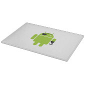 Android Robot Icon als piraat Snijplank (Hoek)