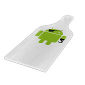 Android Robot Icon als piraat Snijplank (Hoek)