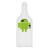 Android Robot Icon als piraat Snijplank (Voorkant)