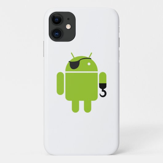 Android Robot Iconic Pirate Style Case-Mate iPhone Case (Achterkant)