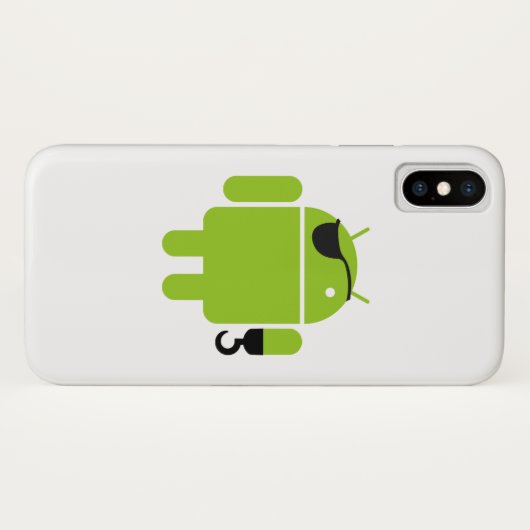 Android Robot Iconic Pirate Style Case-Mate iPhone Case (Achterkant (horizontaal))