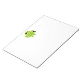 Android Robot-icoon als piraat Notitieblok (Schuin)