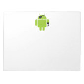 Android Robot-icoon als piraat Notitieblok (Voorkant)