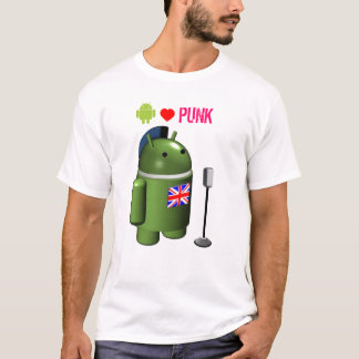 Android Robot Loves Punk T-shirt