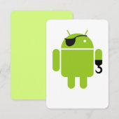 Android Robot Mighty Pirate (Voorkant / Achterkant)