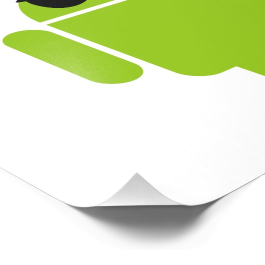 Android Robot Mighty Pirate Foto Afdruk (Hoek)