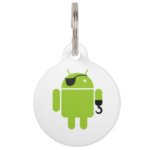 Android Robot Mighty Pirate Huisdierpenning