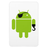 Android Robot Mighty Pirate Magneet (Verticaal)