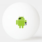 Android Robot Mighty Pirate Pingpongbal (Achterkant)