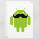 Android Robot Mustache (Voorkant / Achterkant)