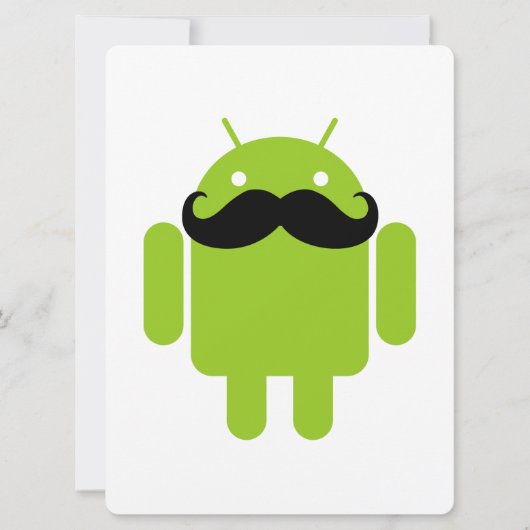 Android Robot Mustache (Voorkant)