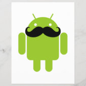 Android Robot Mustache Flyer (Voorkant)