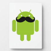 Android Robot Mustache Fotoplaat (voorkant)
