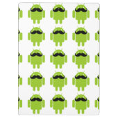 Android Robot Mustache Klembord (Achterkant)