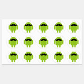Android Robot Mustache Labels (Vel)