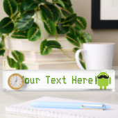 Android Robot Mustache Naambordje