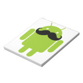 Android Robot Mustache Notitieblok (Linkerzijde)