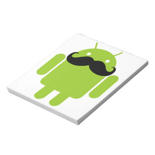 Android Robot Mustache Notitieblok