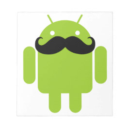 Android Robot Mustache Notitieblok