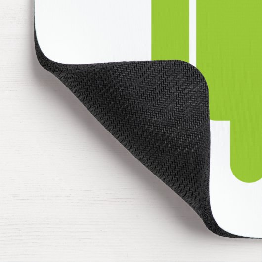 Android Robot Piraat Grafisch Muismat (Hoek)