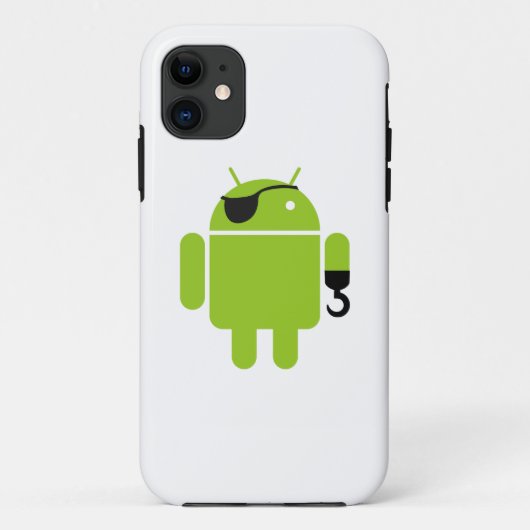 Android Robot Pirate Graphic Case-Mate iPhone Case (Achterkant)
