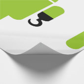 Android Robot Pirate Style Cadeaupapier (Hoek)