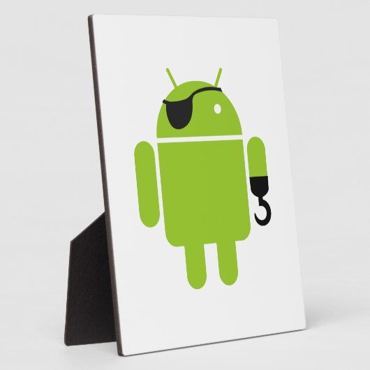 Android Robot Pirate Style Fotoplaat (Zijkant)