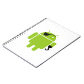 Android Robot Pirate Style Notitieboek (Linkerzijde)