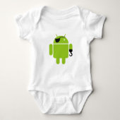 Android Robot Pirate Style Romper (Voorkant)
