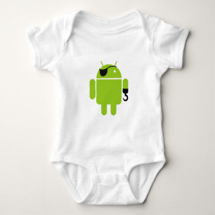 Android Robot Pirate Style Romper